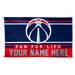 WinCraft Washington Wizards 3' x 5' One-Sided Deluxe Personalized Flag