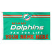 WinCraft Miami Dolphins 3' x 5' One-Sided Deluxe Personalized Flag