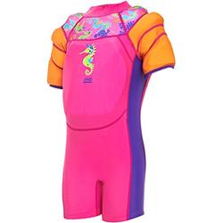 Zoggs Unisex - Baby Sea Unicorn Water Wings Floatsuit Swimsuit, 802119120, pink, 1-2 Years