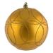 Vickerman 537169 - 4.75" Honey Gold Candy Circle Glitter Ball Christmas Tree Ornament (4 pack) (N182537D)