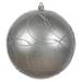 Vickerman 575390 - 6" Lilac Candy Circle Glitter Ball Christmas Tree Ornament (3 pack) (N182634D)