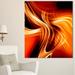 Ebern Designs ' Abstract Warm Fractal Design' Graphic Art on Wrapped Canvas in Orange | 20 H x 12 W x 1 D in | Wayfair