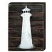 Breakwater Bay Lighthouse Vintage Nautical Wall Décor in Black/Brown/White | 18 H x 12 W x 1.5 D in | Wayfair DD5E5C1A294749CEBEBFEC4C13645F53