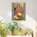 The Holiday Aisle® 'Inspirational Icon Nativity Birth' Print on Canvas Wood in Brown | 16 H x 12 W x 1.5 D in | Wayfair 85019-16