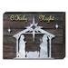 The Holiday Aisle® Nativity Silhouette Holy Night Decorative Accent Wood in Brown | 12 H x 18 W x 1.5 D in | Wayfair