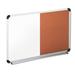 Symple Stuff Magnetic Wall Mounted Combo Board Cork/Melamine/Plastic/Metal in White | 24 H x 36 W x 42.32 D in | Wayfair UNV43743