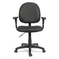 Alera® Essentia Series Swivel Task Chair Upholstered in Black/Brown | 41.14 H x 23.81 W x 27.55 D in | Wayfair VT ARMED