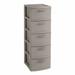 Rebrilliant Sharon 5 Drawer Storage Chest Plastic in Brown | 39 H x 12.6 W x 14.6 D in | Wayfair 4C8D08CC7D6F44219E8101BB7BAB2144