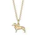 Lily Charmed - 925 Sterling Silver Sausage Dog Pendant Necklace with 18" Chain