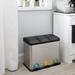 Rebrilliant Bloomingburg 11.88 Gallon Step On Multi-Compartments Trash & Recycling Bin in Gray | 19 H x 23.75 W x 13.5 D in | Wayfair