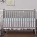 Harriet Bee Duguay 2-in-1 Convertibe Portable Crib Wood in Gray | 46 H x 31 W in | Wayfair 811048031198