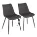 Durango Dining Chair ( Set of 2 ) - LumiSource DC-DRNG BK+GY2
