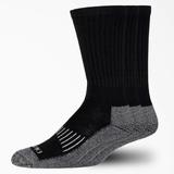 Dickies Heavyweight Crew Socks, Size 6-12, 3-Pack - Black One (12180)