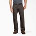 Dickies Men's Relaxed Fit Duck Carpenter Pants - Rinsed Black Olive Size 38 34 (DU250)