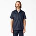 Dickies Men's Flex Slim Fit Short Sleeve Work Shirt - Dark Navy Size XL (WS673)