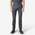 Dickies Men's Skinny Fit Double Knee Work Pants - Charcoal Gray Size 30 (WP811)