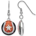 Women's Houston Astros Sterling Silver Enameled Baseball Earrings