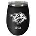 Black Nashville Predators 12oz. Personalized Stealth Wine Tumbler