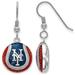 Women's New York Mets Sterling Silver Enameled Baseball Earrings