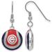 Women's Chicago Cubs Sterling Silver Enameled Baseball Earrings