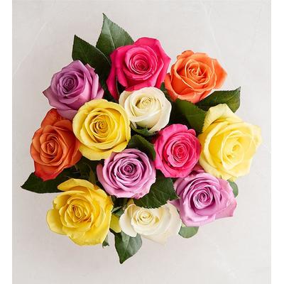 1-800-Flowers Flower Delivery September Assorted Roses Bouquet Only