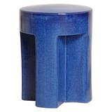 World Menagerie Queenscliff Ceramic Accent Stool Ceramic in Blue | 18 H x 16 W x 16 D in | Wayfair 1259BL