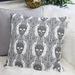 Mercer41 Bovina Day of The Dead Throw Pillow Polyester/Polyfill/Cotton | 20 H x 20 W x 5 D in | Wayfair 1240F3F643714436B4A95605D7BA378A