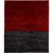 Black/Brown 108 W in Rug - Brayden Studio® One-of-a-Kind Sharee Hand-Knotted Traditional Style Red 9' x 12' Wool Area Rug Wool | Wayfair