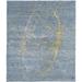 Blue/Gray 144 W in Rug - Brayden Studio® One-of-a-Kind Mayores Hand-Knotted Traditional Style Blue 12' x 15' Area Rug Silk/Wool | Wayfair