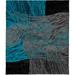 Black/Blue 96 W in Rug - Brayden Studio® One-of-a-Kind Nicolasa Hand-Knotted Traditional Style Blue/Gray/Black 8' x 10' Wool Area Rug Wool | Wayfair