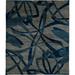 Black/Gray 96 W in Rug - Brayden Studio® One-of-a-Kind Amit Hand-Knotted Traditional Style Blue 8' x 10' Wool Area Rug Wool | Wayfair