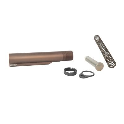 Geissele Premium Mil-Spec Buffer Tube Assembly With Super 42 H2 7075-T6 AR-15/M4 Desert Dirt Color 08-163S-H2