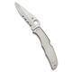 Spyderco Unisex-Adult C10PS Endura 4, Stainless Steel Handle, ComboEdge, Silver, small