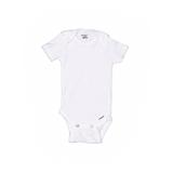 Gerber Short Sleeve Onesie: White Solid Bottoms - Size 0-3 Month