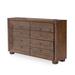 Carrollton - Dresser - Rustic Ranch Wood in Brown Michael Amini / Kathy Ireland Home Designs | 37.5 H x 68 W x 17.25 D in | Wayfair KI-CRLN050-407N