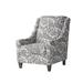 Slipper Chair - Winston Porter Sharo 31" Wide Slipper Chair Fabric/Other Performance Fabrics in Green/Gray | 39 H x 31 W x 39 D in | Wayfair