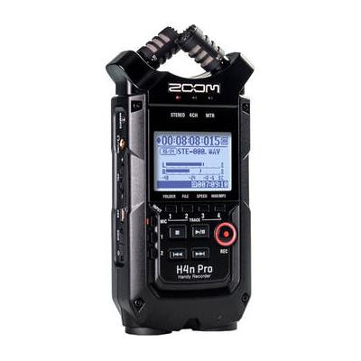 Zoom H4n Pro 4-Input / 4-Track Portable Handy Recorder with Onboard X/Y Mic Caps H4N PRO BLACK