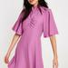 Free People Dresses | Free People Dress Be My Baby Pink Mock Neck Sz 2 | Color: Pink | Size: 2