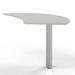 Safco Products Company Medina Series 29.5 H x 47 W Desk Peninsula Manufactured Wood in White | 29.5 H x 47 W x 28 D in | Wayfair MNEXTRTSS