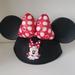 Disney Other | Minnie Mouse Ears Hat | Color: Black | Size: Osg