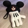 Disney Accessories | Disney Mickey Mouse Accessories Wristlet + Pouch | Color: Black/White | Size: Os