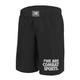 LEONE 1947, Einfache MMA-Shorts, Unisex-Erwachsene, Schwarz, L, AB795