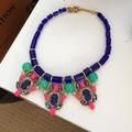 J. Crew Jewelry | J. Crew Jeweled Statement Necklace | Color: Blue/Pink | Size: Os