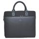 Noomi Mayfair Bag Professionelle Tasche aus echtem Leder und Leinenstoff, 44 cm, Schulranzen, 1084PTLN00, Schwarz, 1084PTLN00