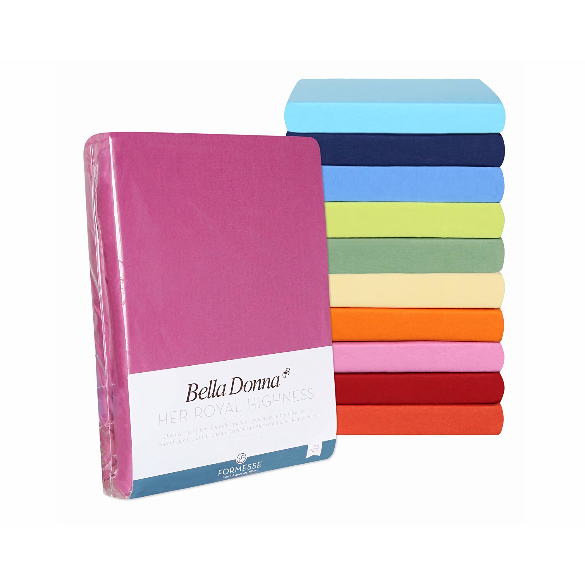 Formesse »Bella Donna« Jersey Topper Spannbetttuch La Piccola 0122 muskat / 90x200 cm