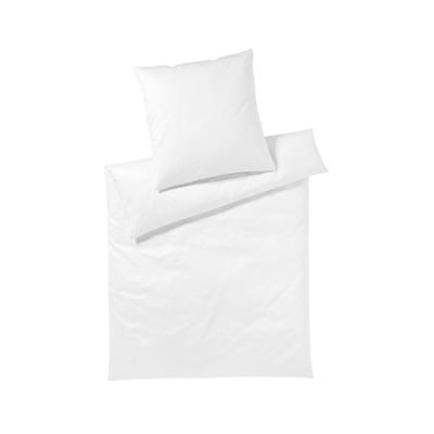 Elegante Mako-Satin Bettwäsche »Solid Jersey« Weiß 3506-00 Bettwäsche / 155x200 cm / 80x80 cm