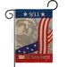 Breeze Decor G161060-Db September 11Th Americana Patriotic Impressions Decorative Vertical 13" X 18.5" Double Sided Garden Flag | Wayfair