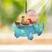 Trend Setters Disney Little Mermaid Prince Eric Thomas Kinkade Flounder Fish Hanging Acrylic Holiday Shaped Decoration Plastic in Blue | Wayfair