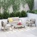 Etta Avenue™ Harriet 4 Piece Sofa Seating Group w/ Cushions Metal in Gray | Outdoor Furniture | Wayfair AD4BAC9982D8462AA8801CB21879D44A
