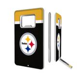 Pittsburgh Steelers Striped Credit Card USB Drive & Bottle Opener